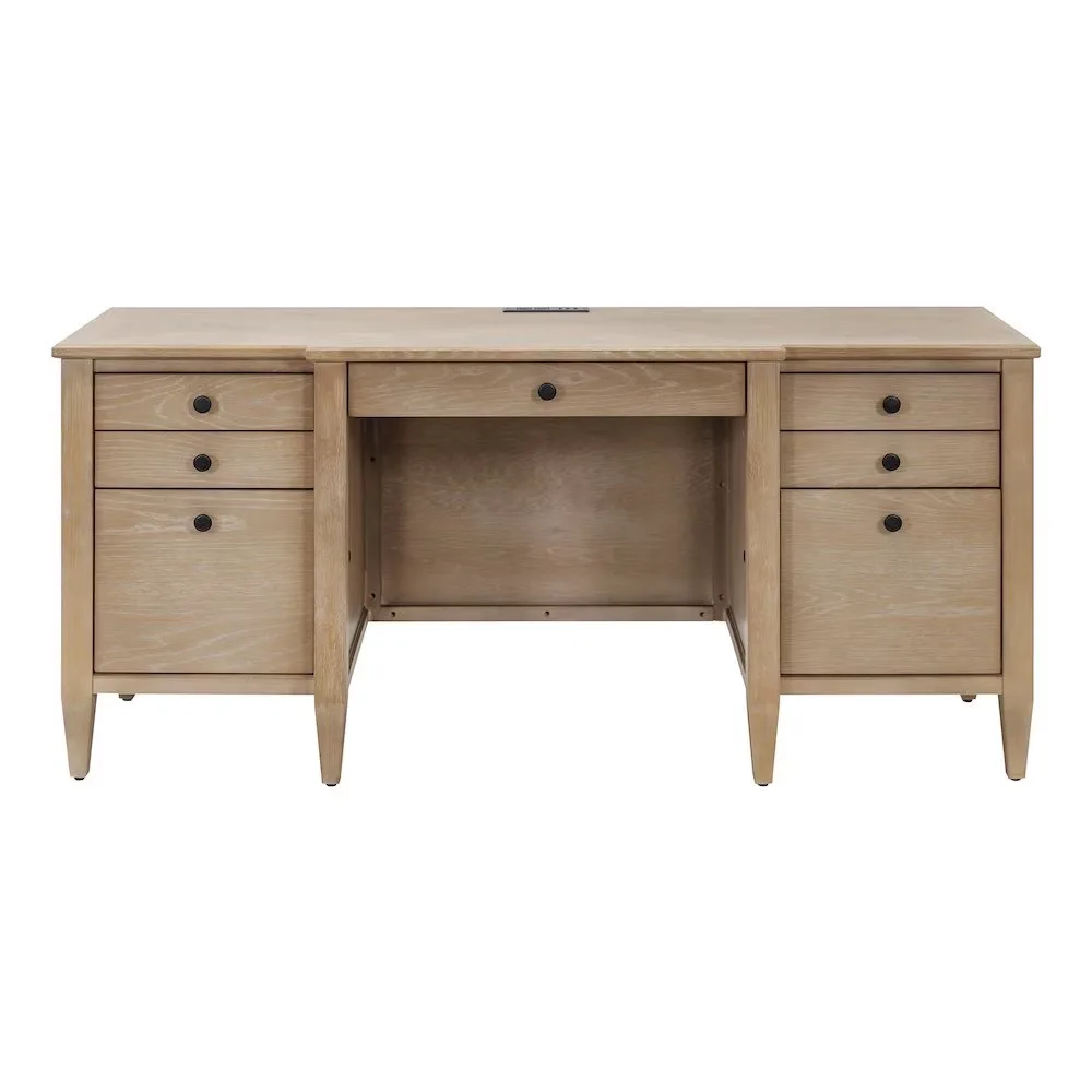 Desk locking brown 66"