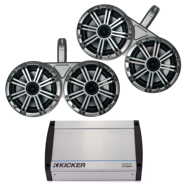 Amplifier 400 watt white silver