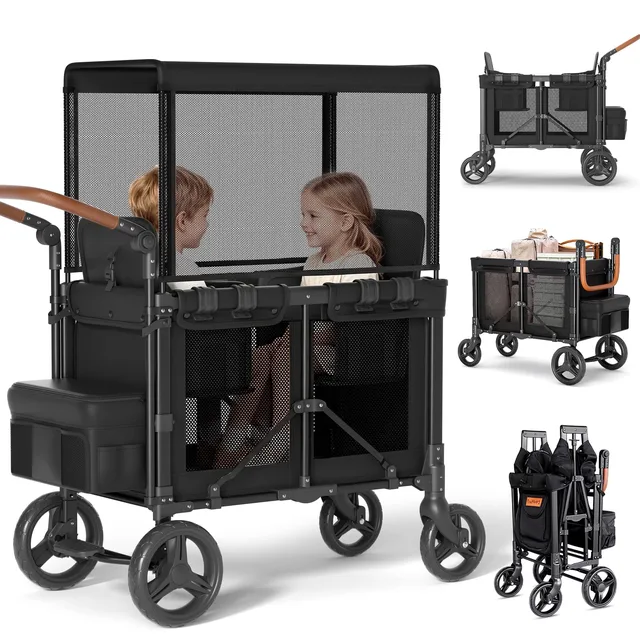 Wagon foldable adjustable black