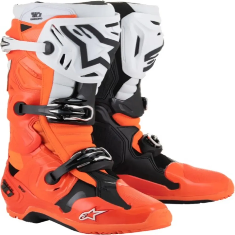 Motorcycle Boots orange waterproof