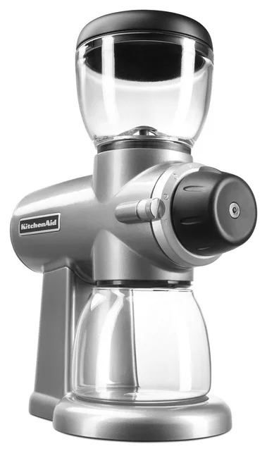 Coffee Grinder silver 7 oz black