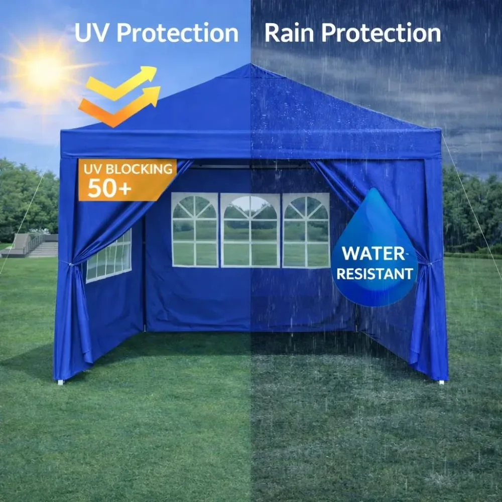 Canopy Tent portable blue 7-8 people
