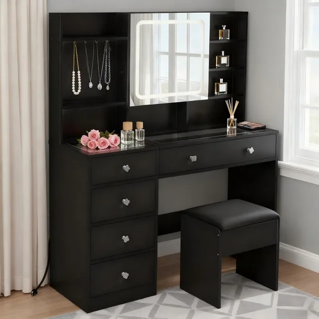 Table 47" white black
