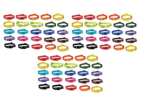 Dog Collars 75 pack adjustable 10 inch