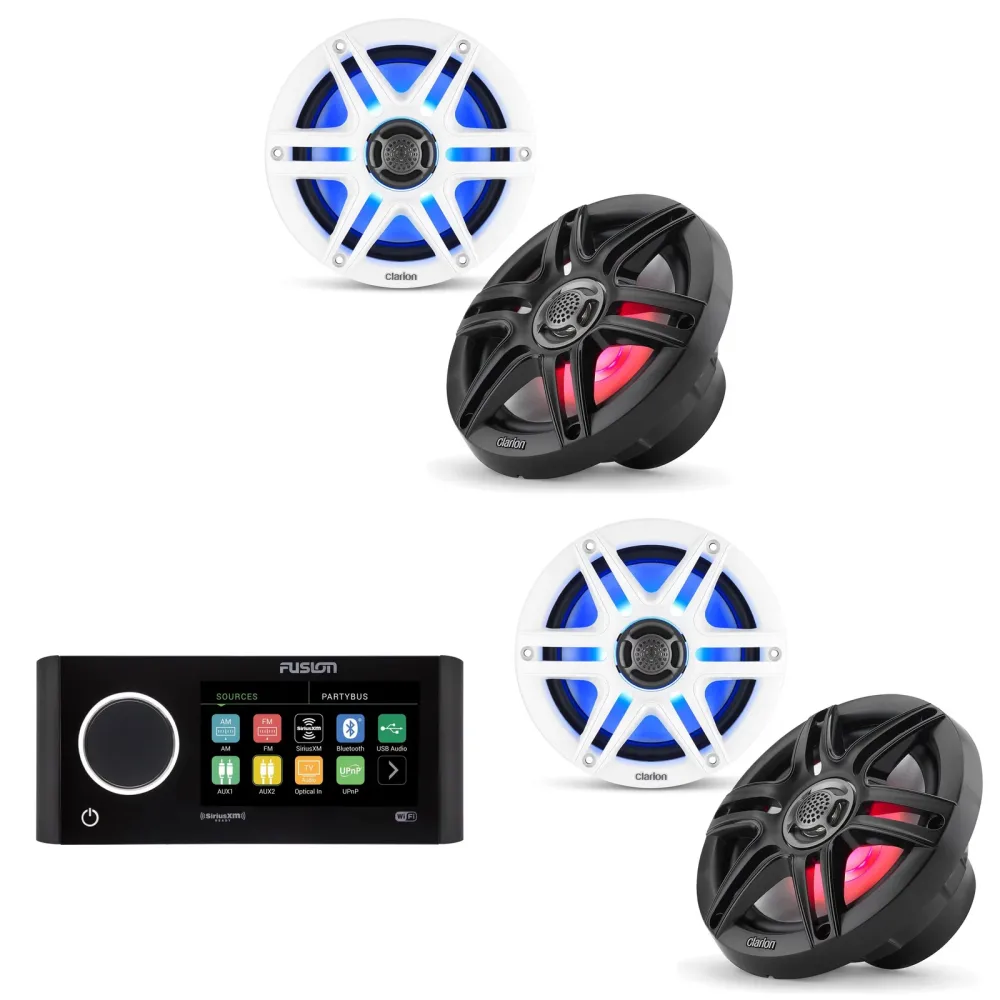 Speaker 2 pair white black