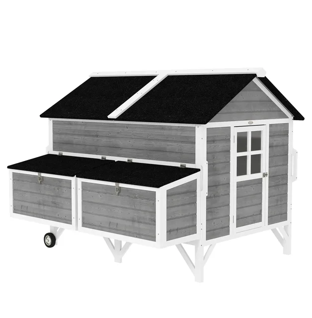 Chicken Coop 59" portable gray