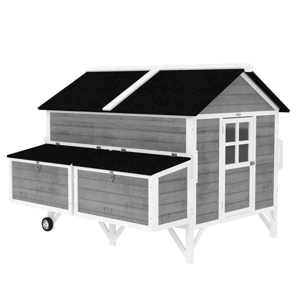 Chicken Coop 59" portable gray