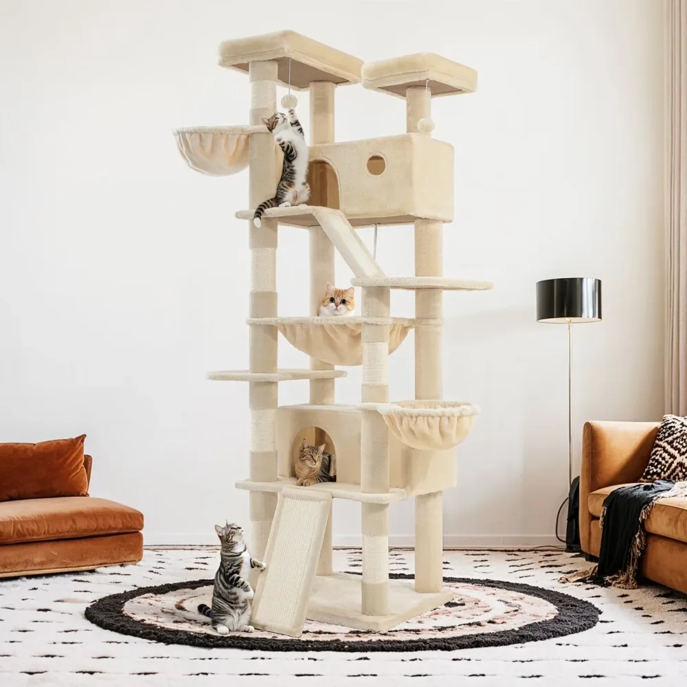 Furniture & Enrichment 81" beige 45.67"