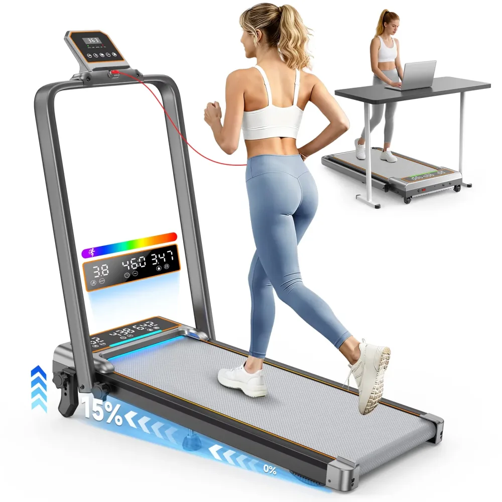 Pad Treadmill 3.5hp 350 lbs foldable