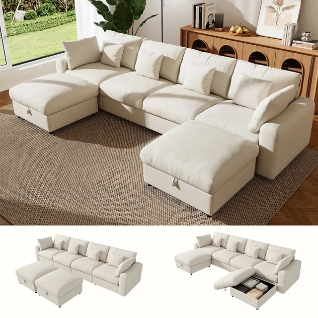 Living Room 140" beige 26.38"
