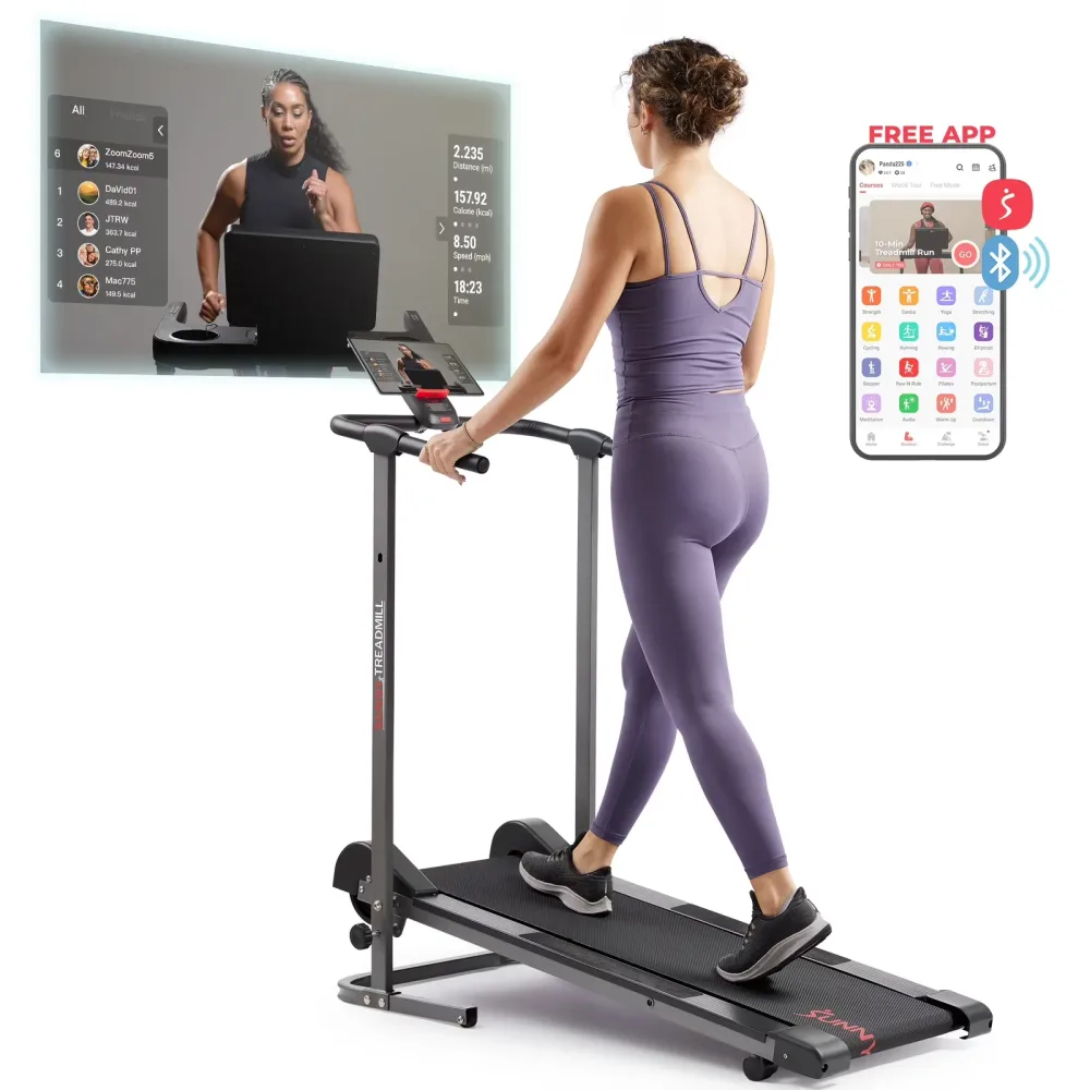 Treadmill foldable led bluetooth