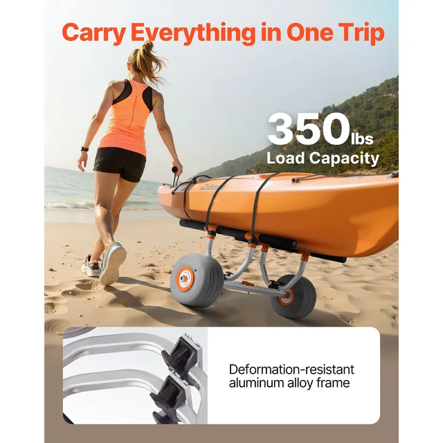 Kayak Cart 350 lbs 17.3 inches adjustable