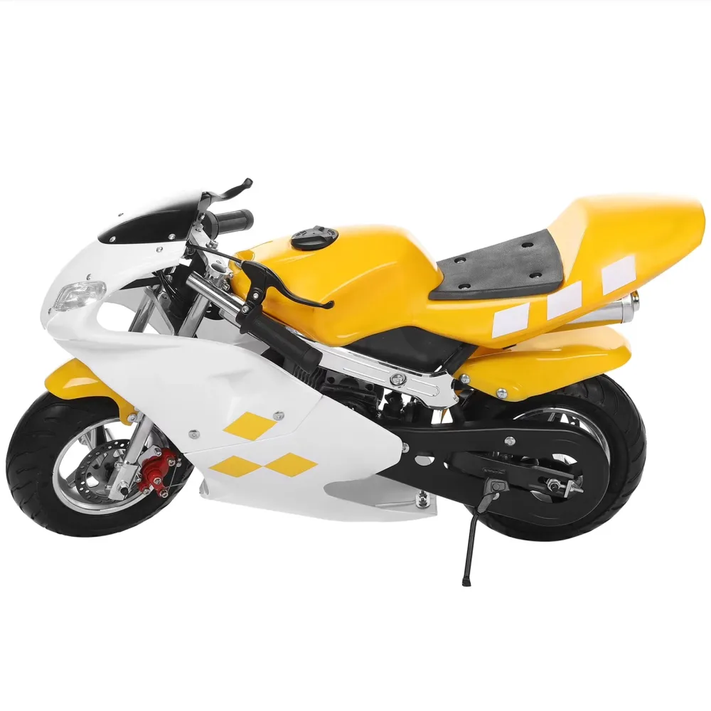Pocket Bike 170 lbs white yellow