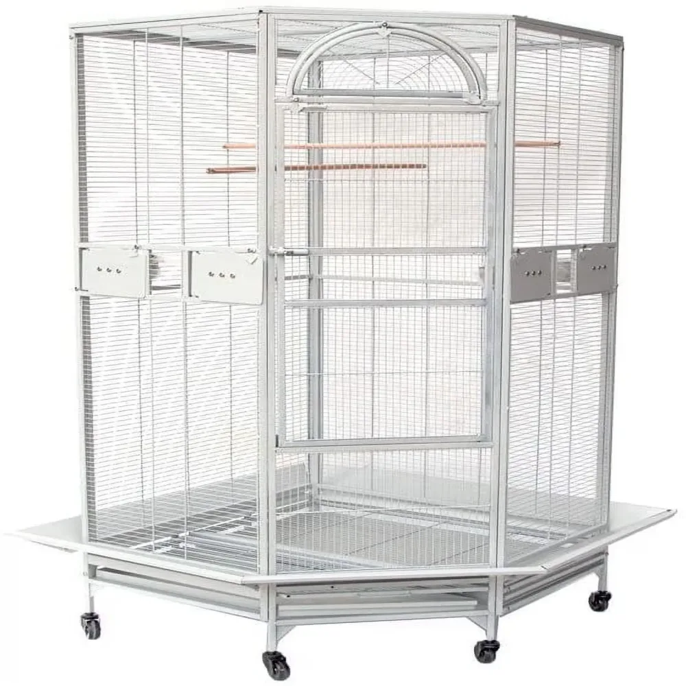 Bird Cage white 4" 8"