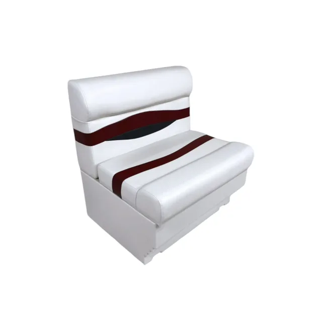 Bench Seat 28" white red