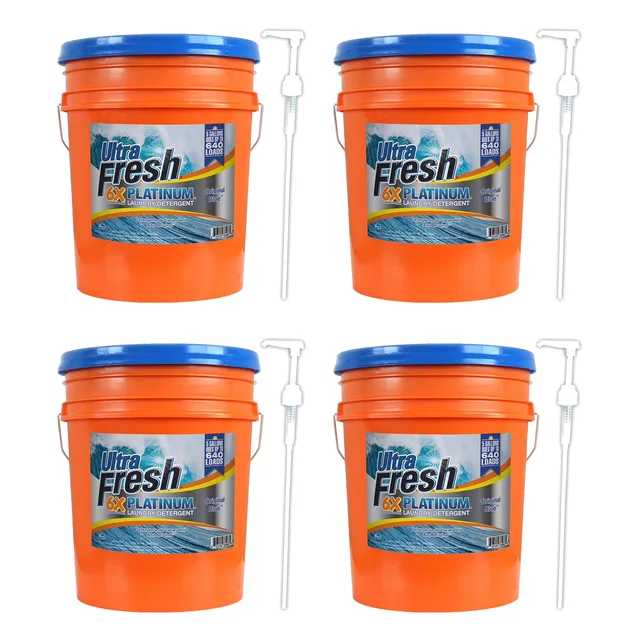 Platinum Laundry 6 pack blue 5 gallon