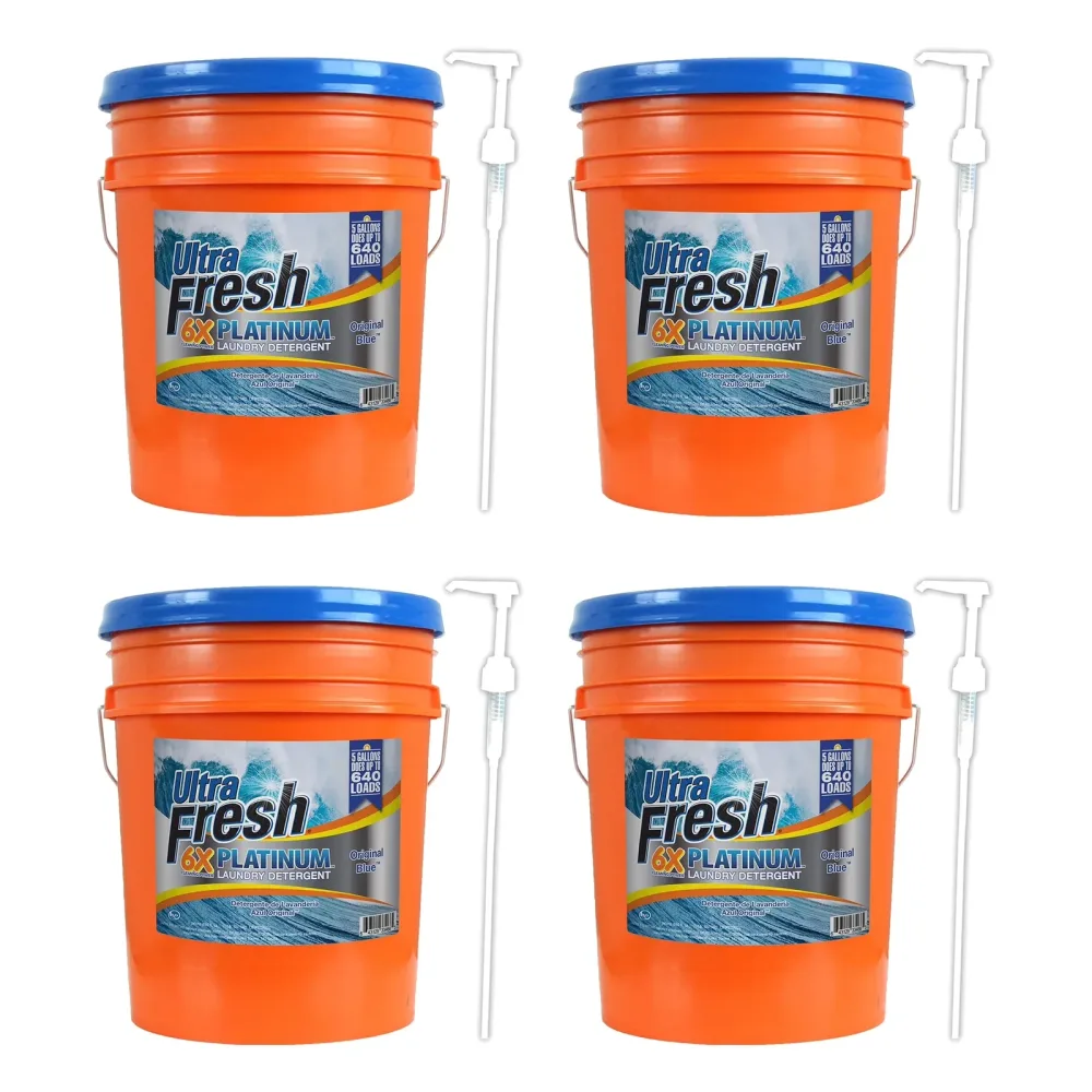 Platinum Laundry 6 pack blue 5 gallon