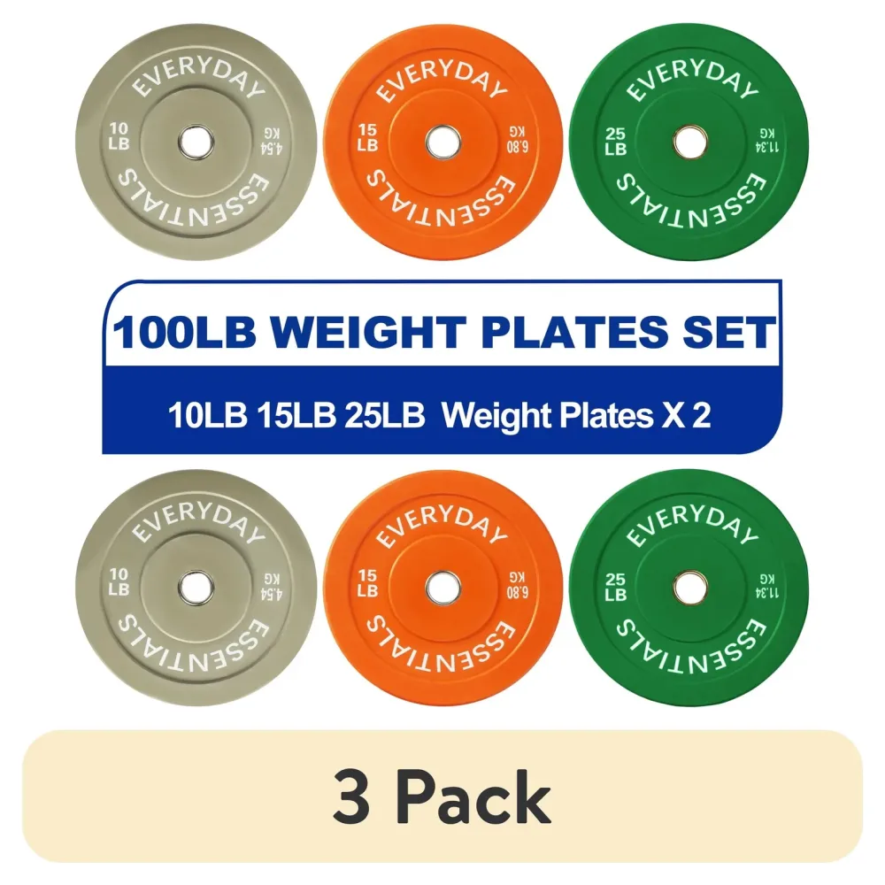 Bumper Plate 3 pack 100 lb 10 lbs