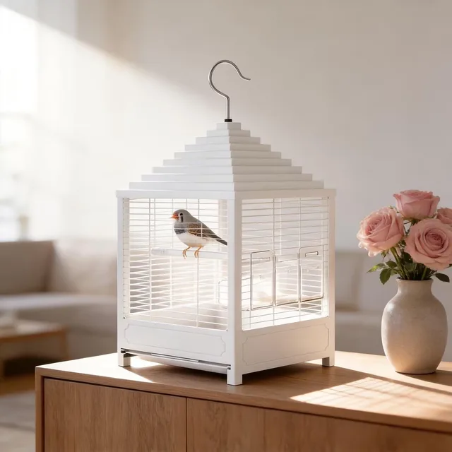 Bird Cage portable white 59 oz
