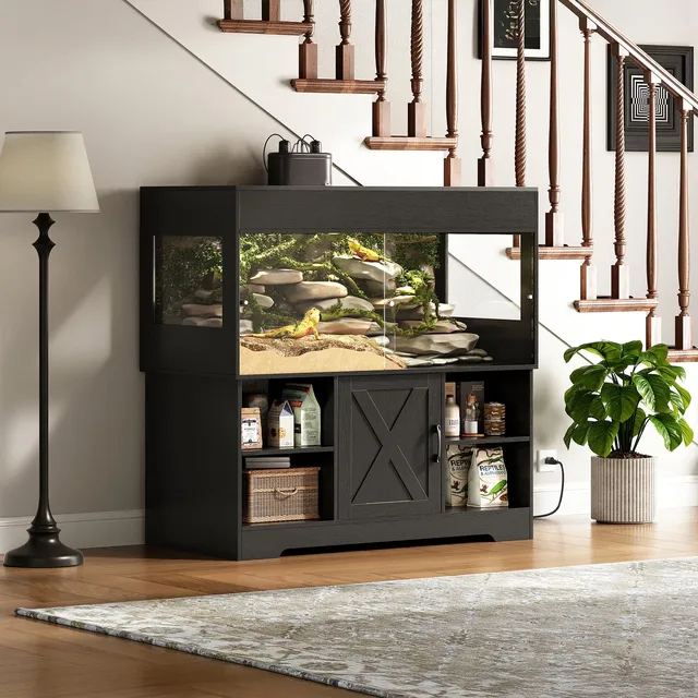 Reptile Tank 120 gallon black