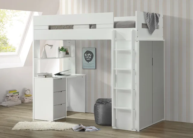 Furniture white gray 78"