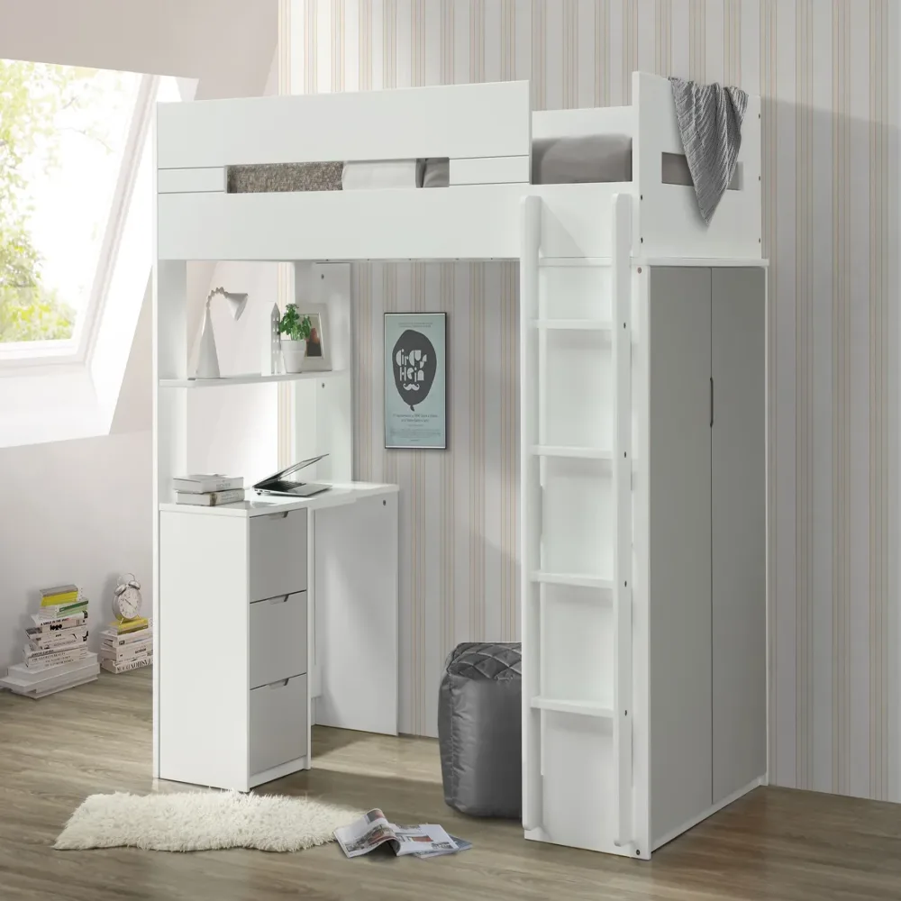 Furniture white gray 78"