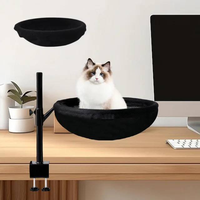 Cat Bed white black 35cm