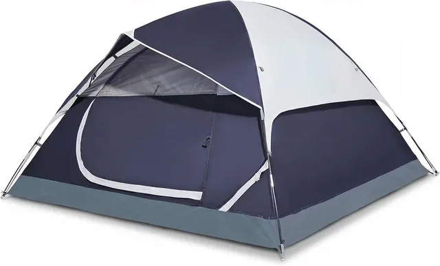 Camping Tent 5 person waterproof blue