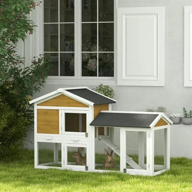 Rabbit Hutch 58" brown 57.75"