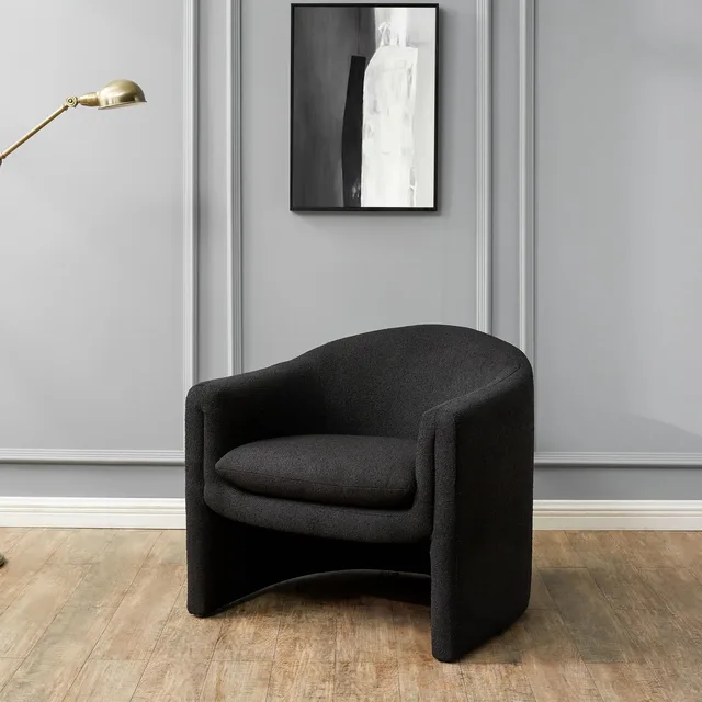 Accent Chair orange black 32.87 in