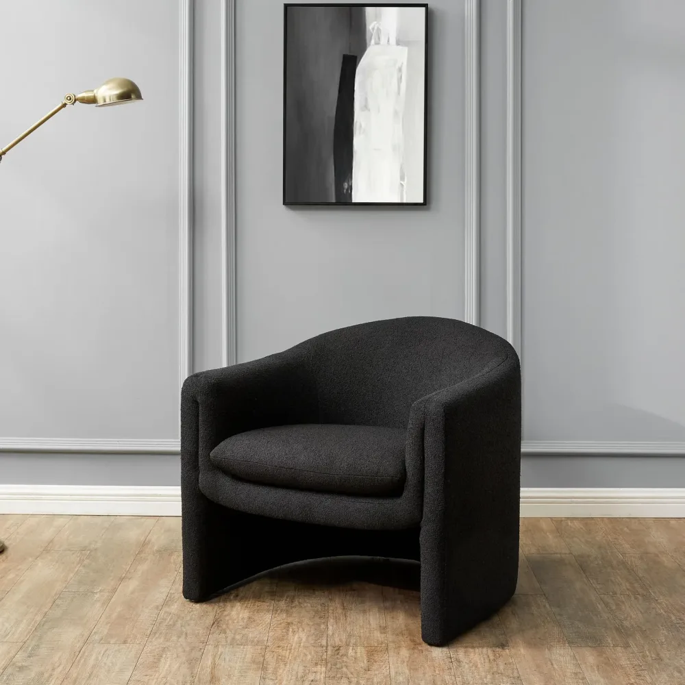 Accent Chair orange black 32.87 in