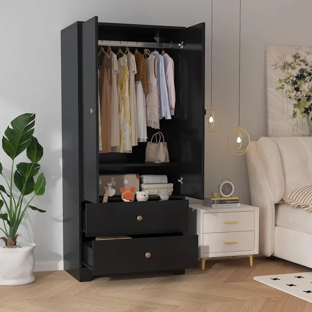 Bedroom 71" 19.7" black