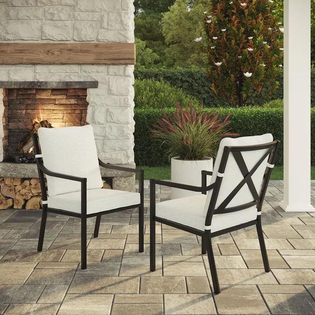 Patio Dining black white beige