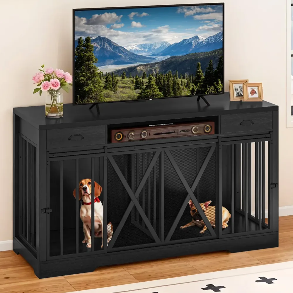 Dog Crate 63" gray 62.6"