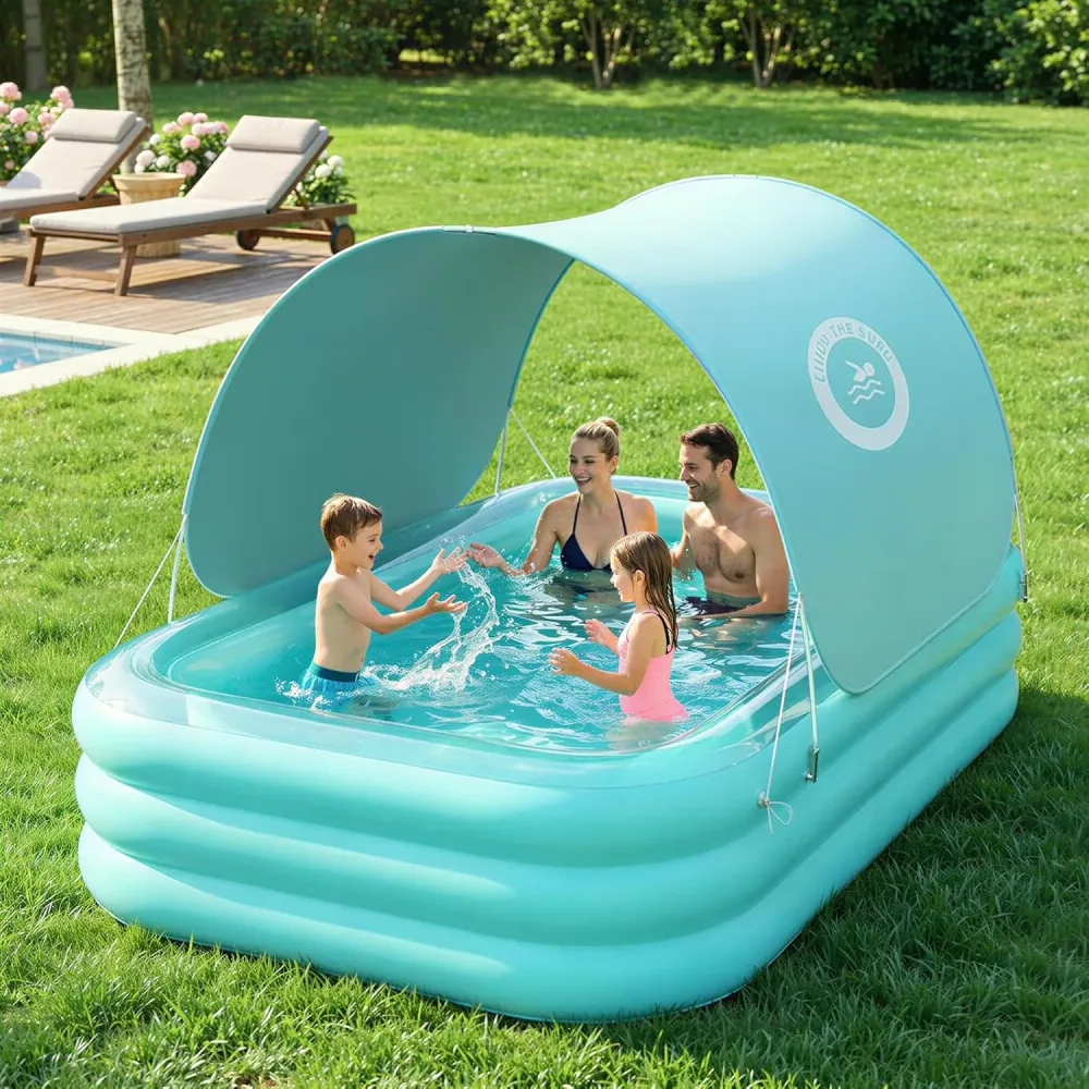 Inflatable Pool 102" 65" 22"