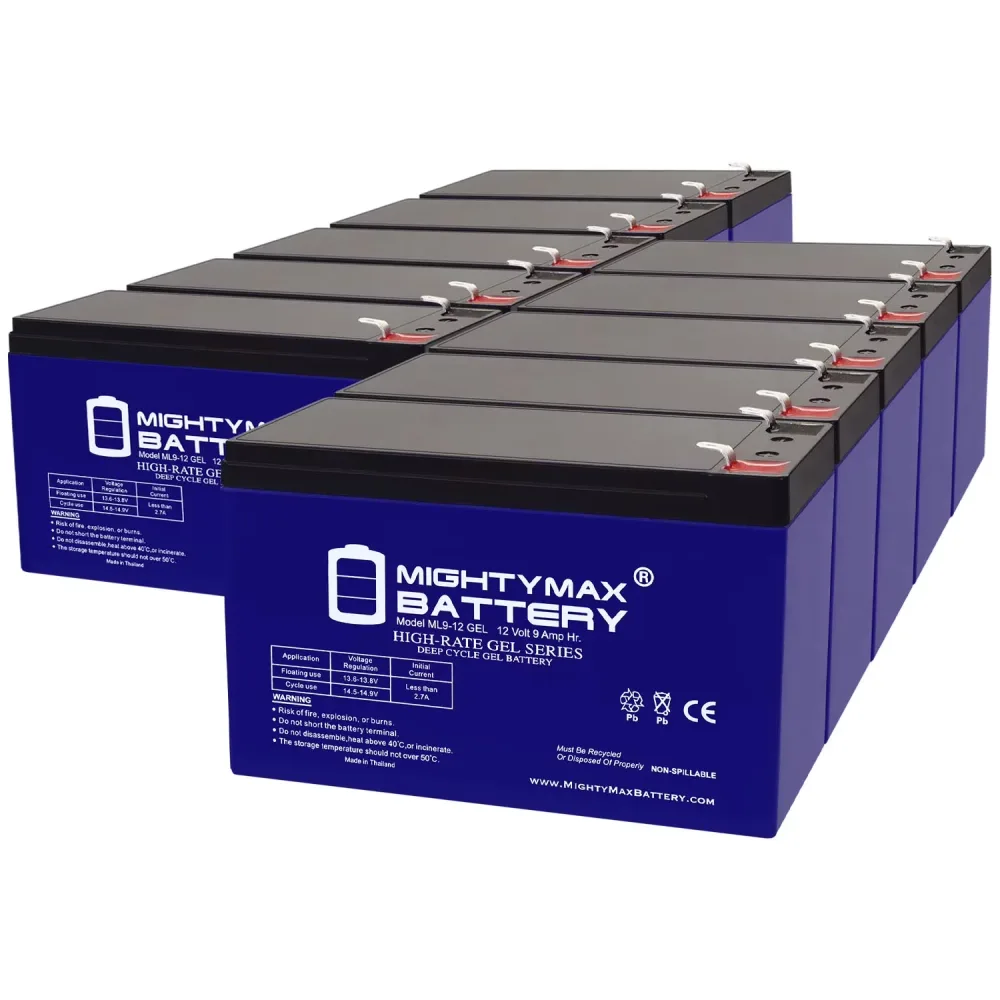 Battery 12v 10 pack 12 volt