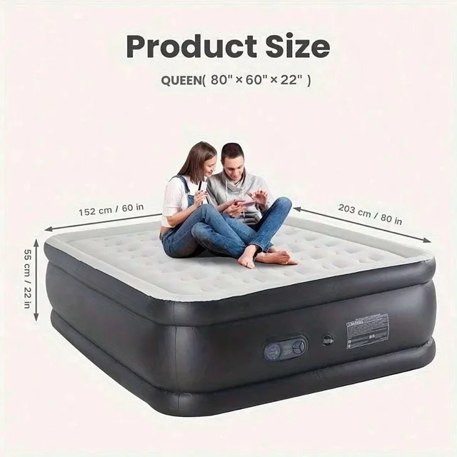 Air Mattress 80" 60" 22"