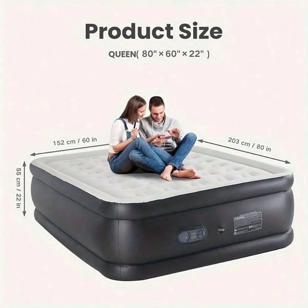 Air Mattress 80" 60" 22"