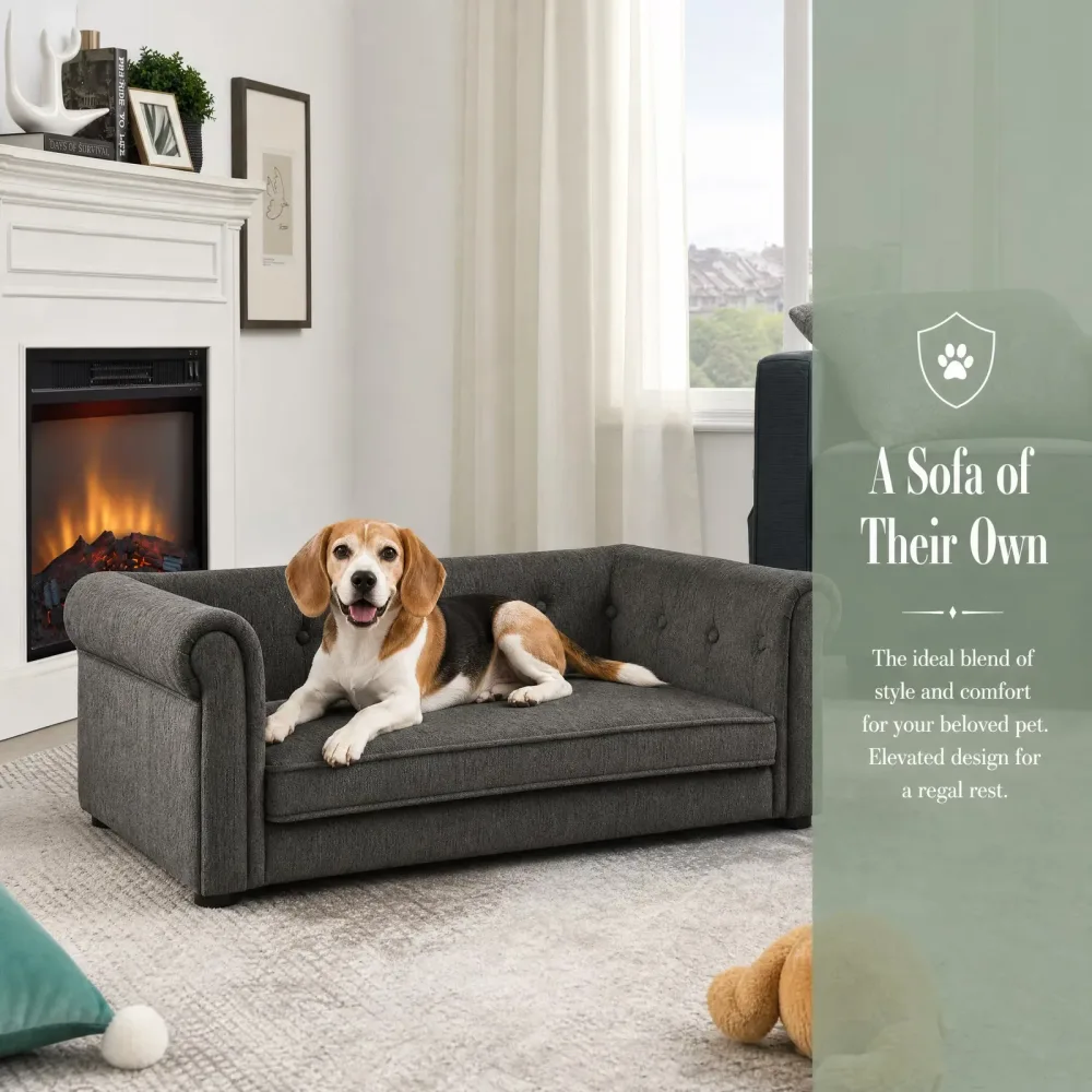 Dog Bed grey 100lbs 40"