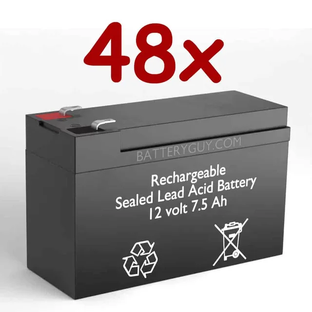 Batteries 48 pack rechargeable