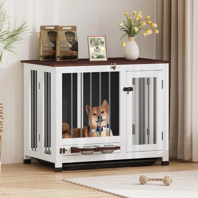 Dog Crate 39.4" 25.20 inches foldable