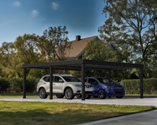 Carport 20' 9' black