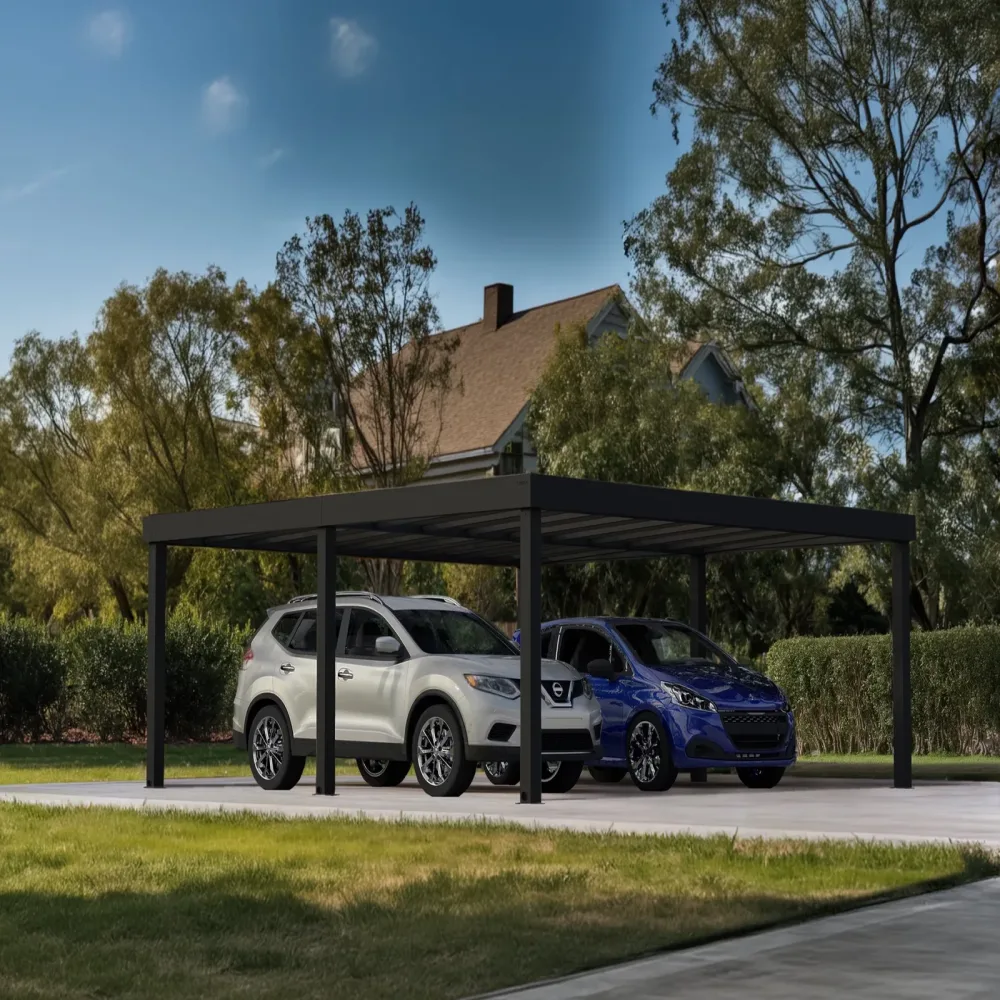 Carport 20' 9' black