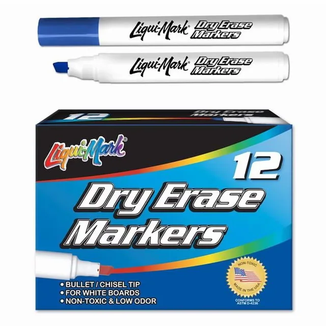 Erase Markers blue white
