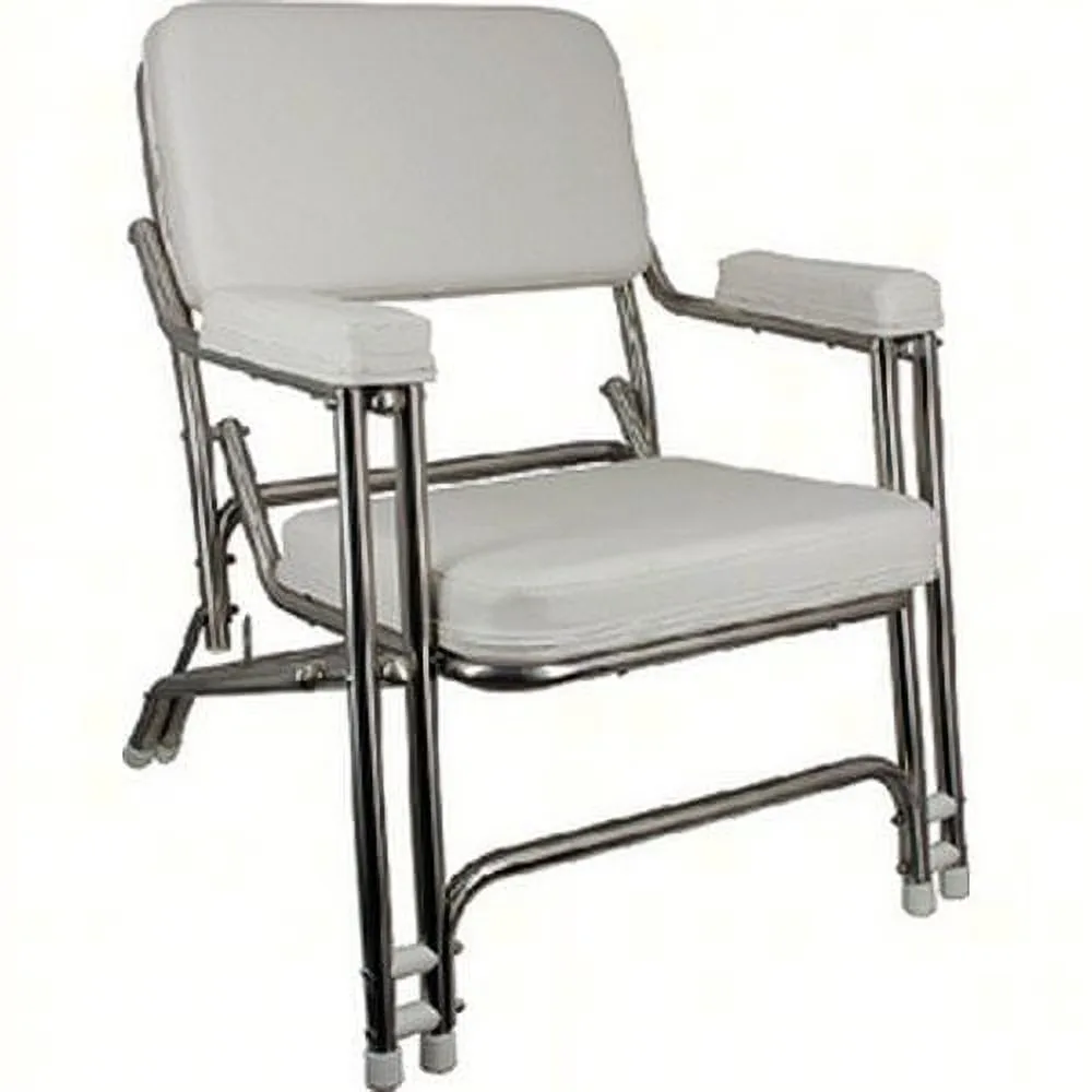 Chair folding white 24"