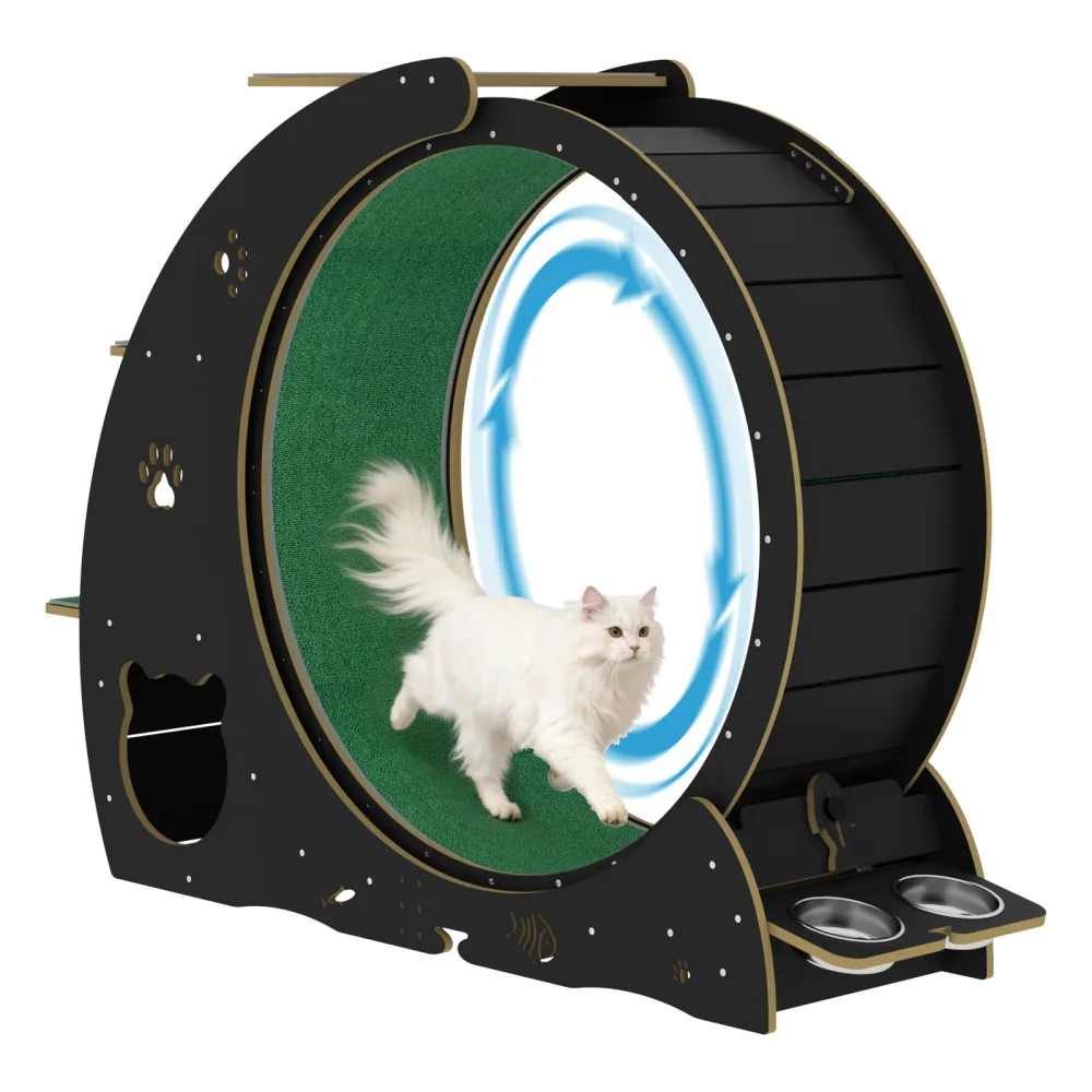Exercise Wheel black 45.08" 14.49"