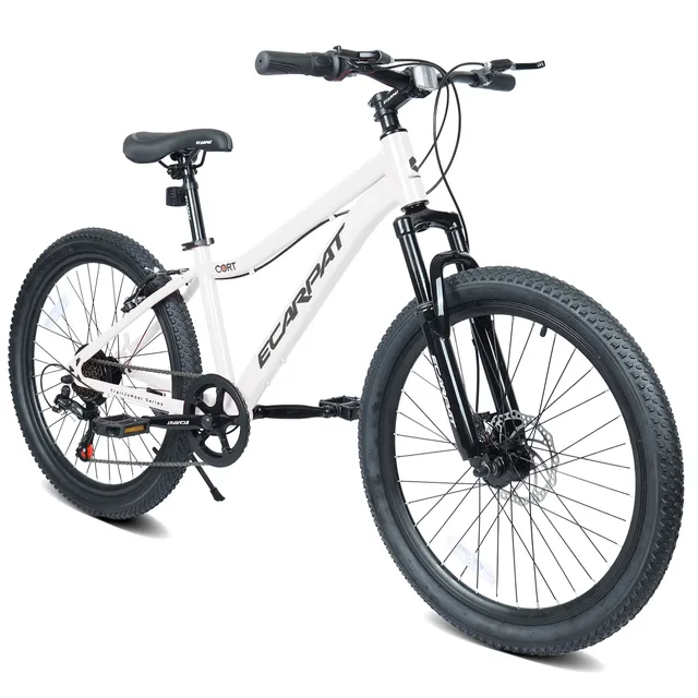 Mountain Bike white 24 in adjustable