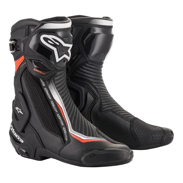 Mens Motorcycle black white red