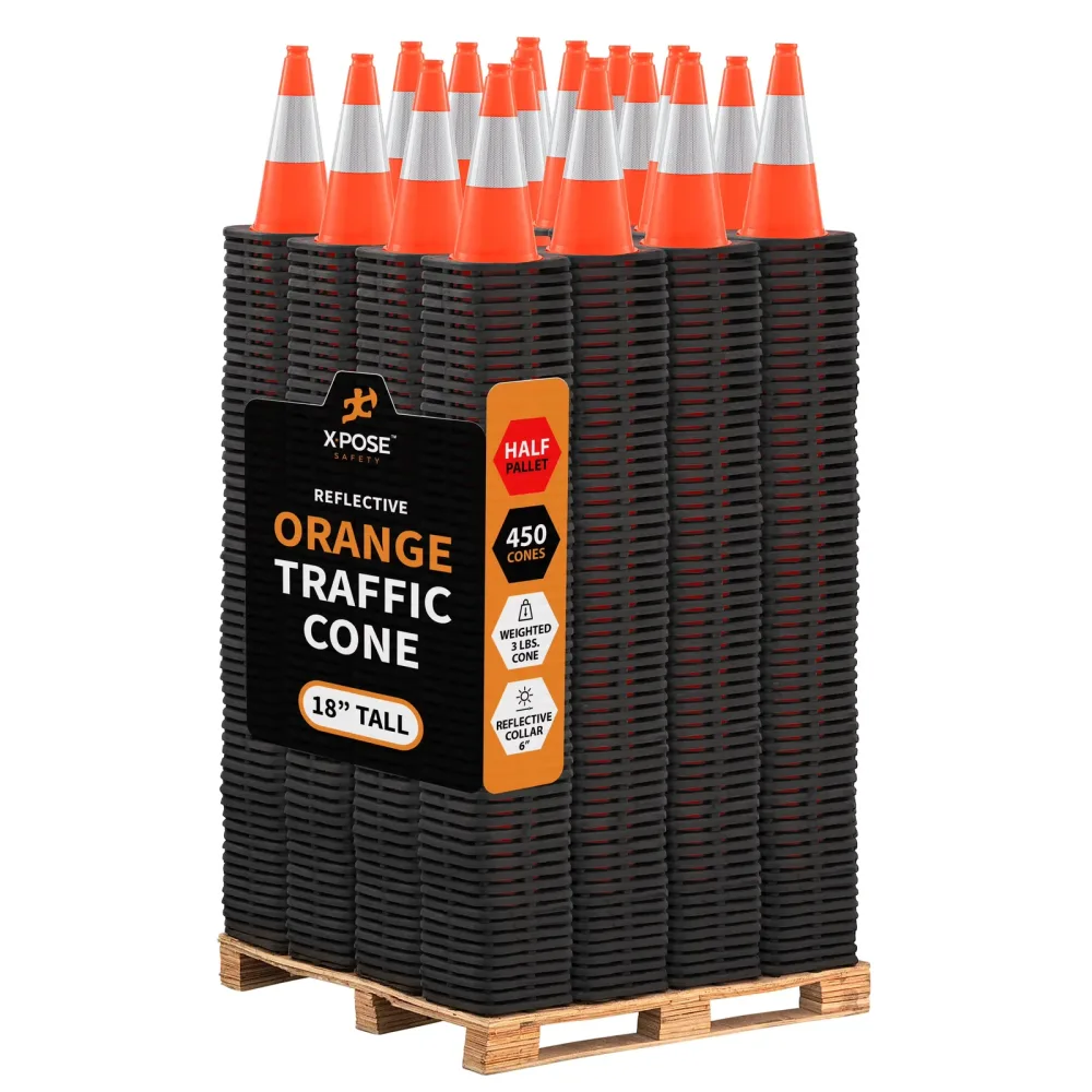 Safety Cone 18 inch 6" 450 pack