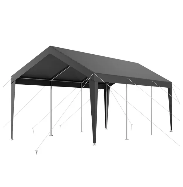 Carport Portable grey 10 feet
